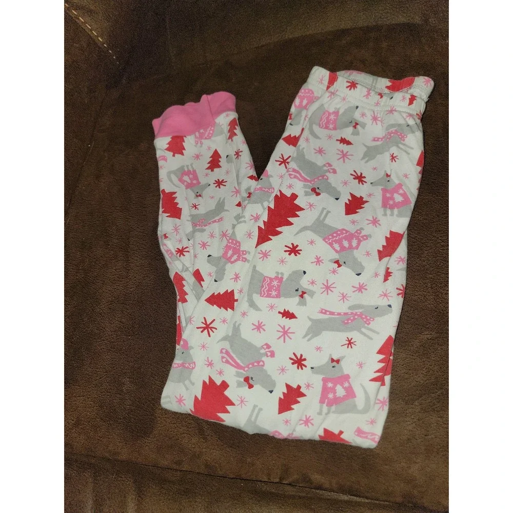 Gymboree‎ holiday Christmas dog tree pajamas happy howl days gymmies size 10